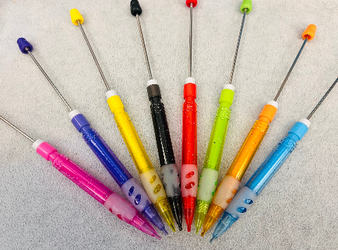 diy pens:panted colors,beadable pen