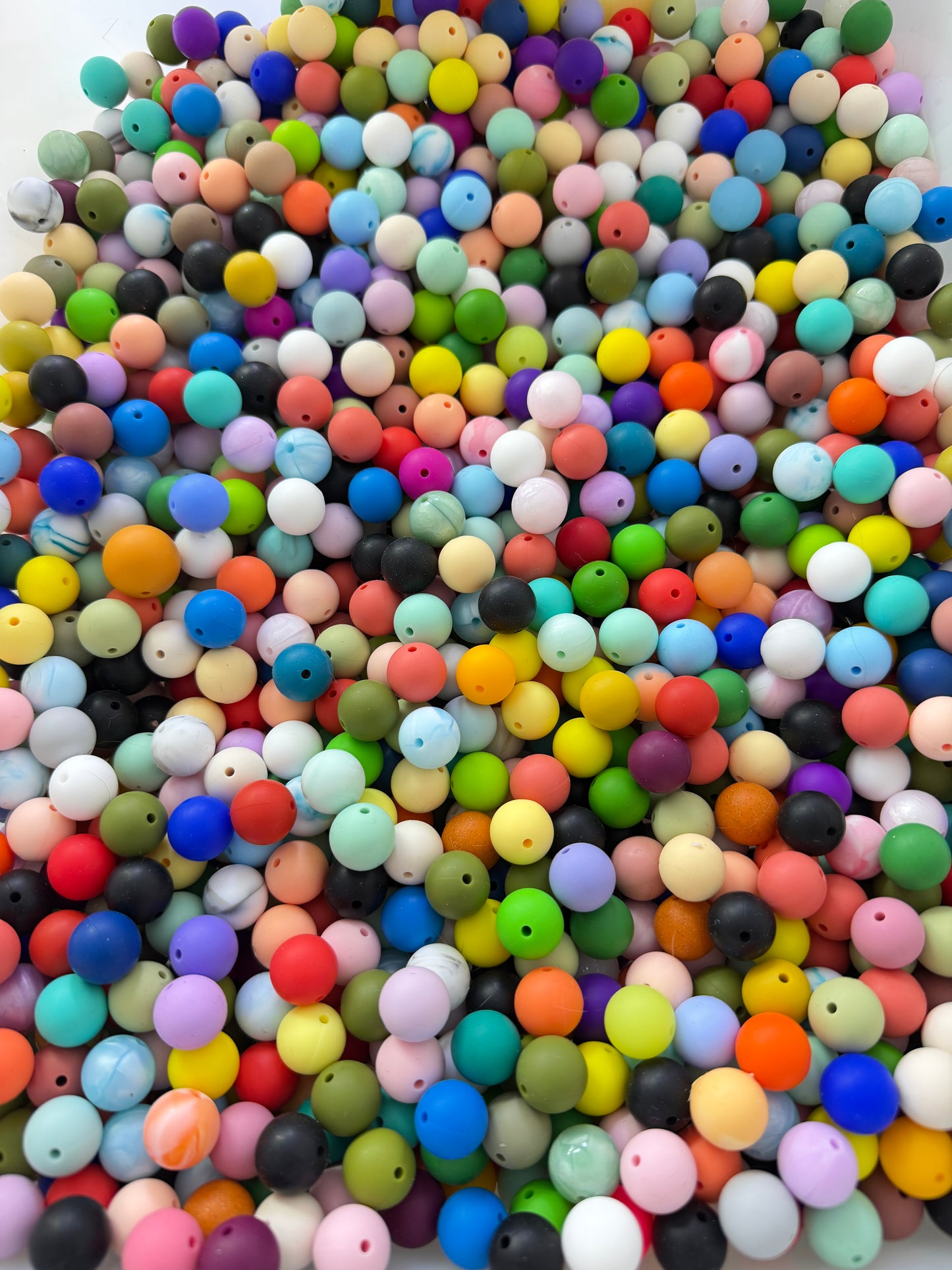 popular silicion beads:12,15,19mm;round and hexagon