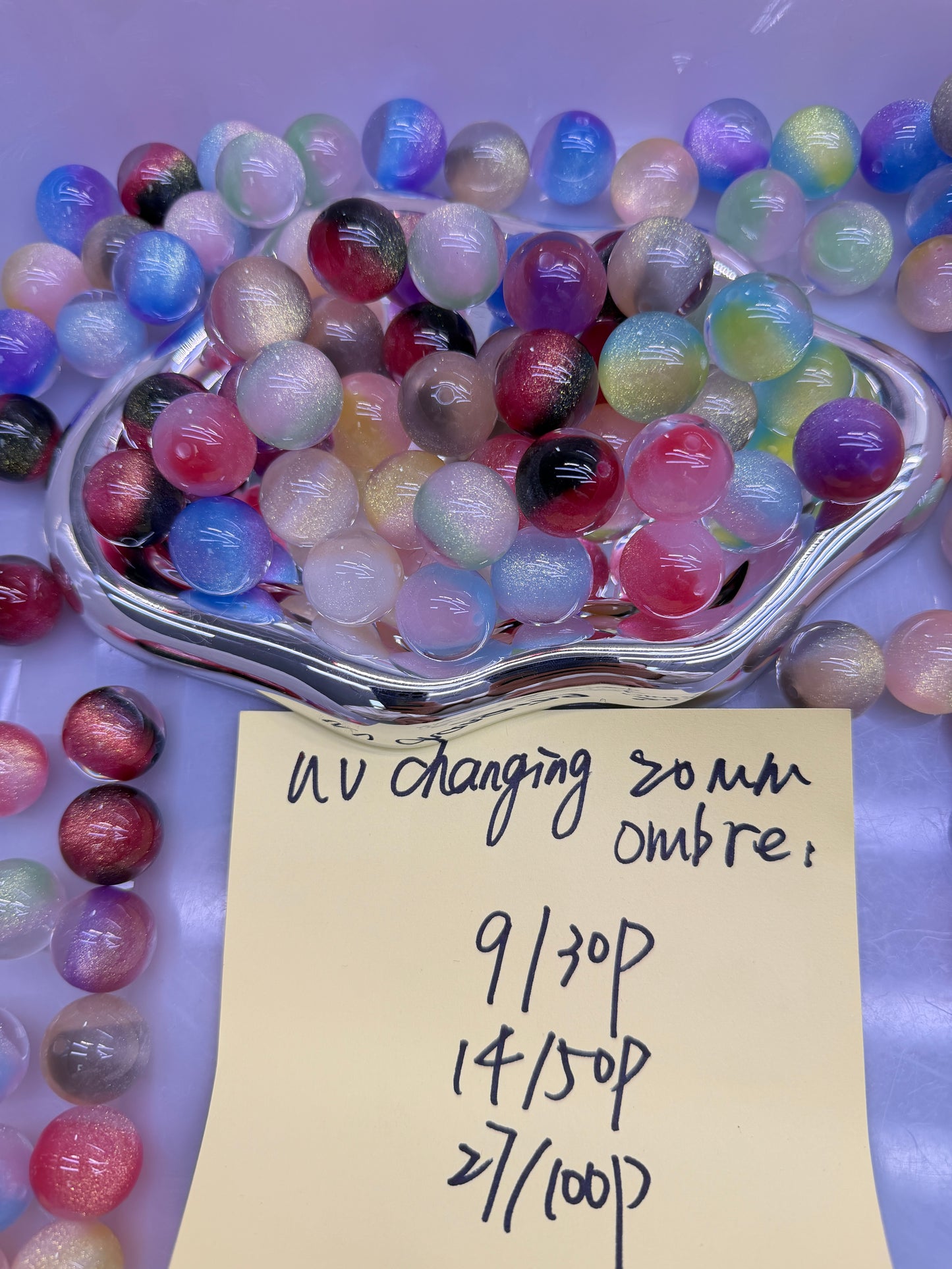 1.9 NEW-uv changing 20mm ombre