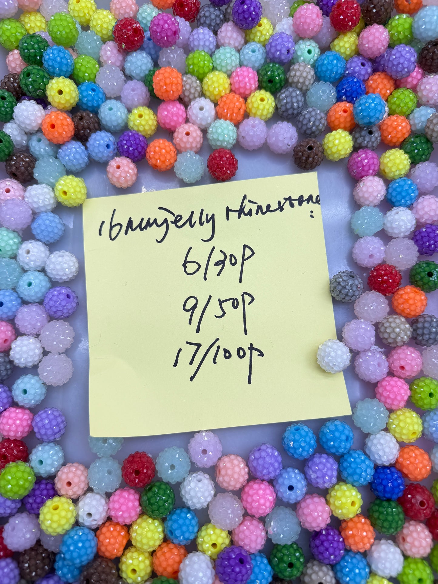 1.15 NEW-16mm jelly rhinestone