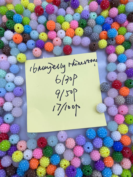 1.15 NEW-16mm jelly rhinestone