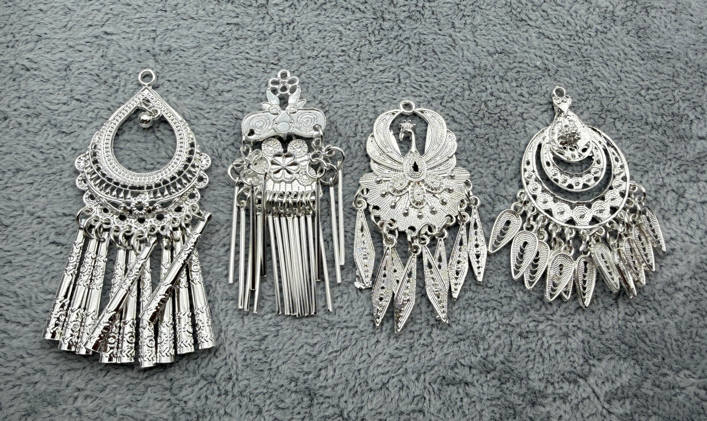 silver dangle jelwery mix