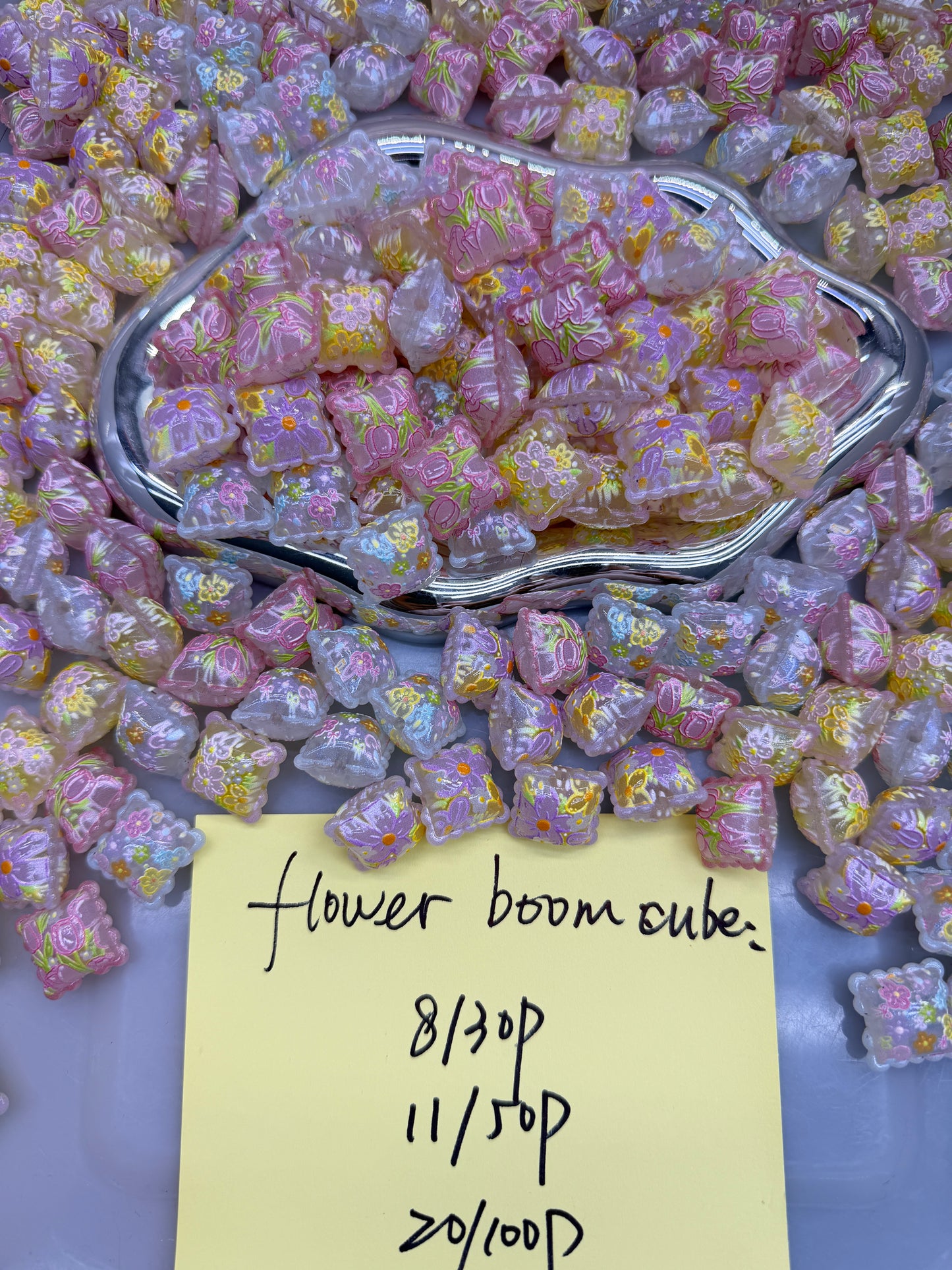1.22 NEW-flower boom cube