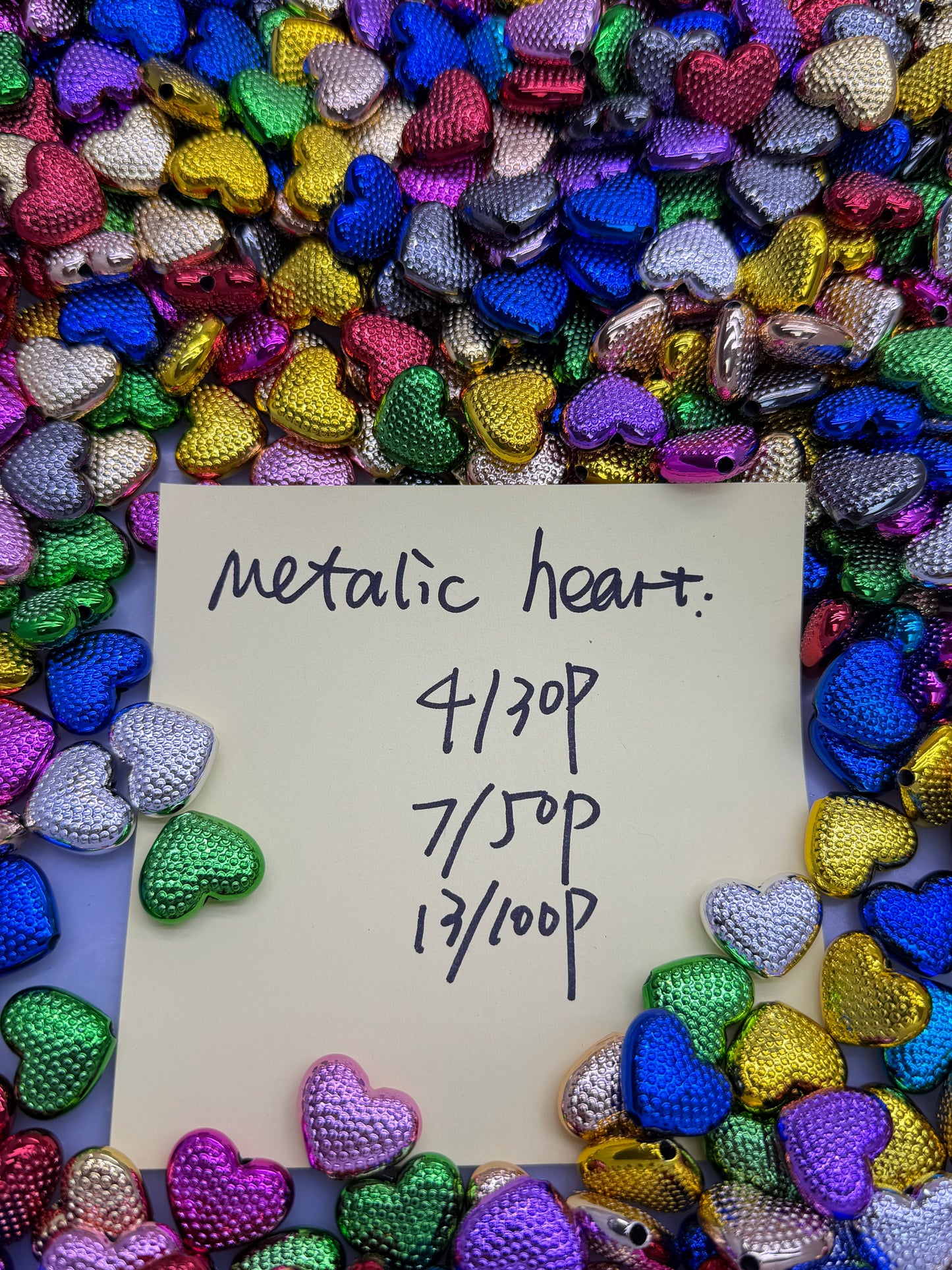 1.25 NEW-metalic heart