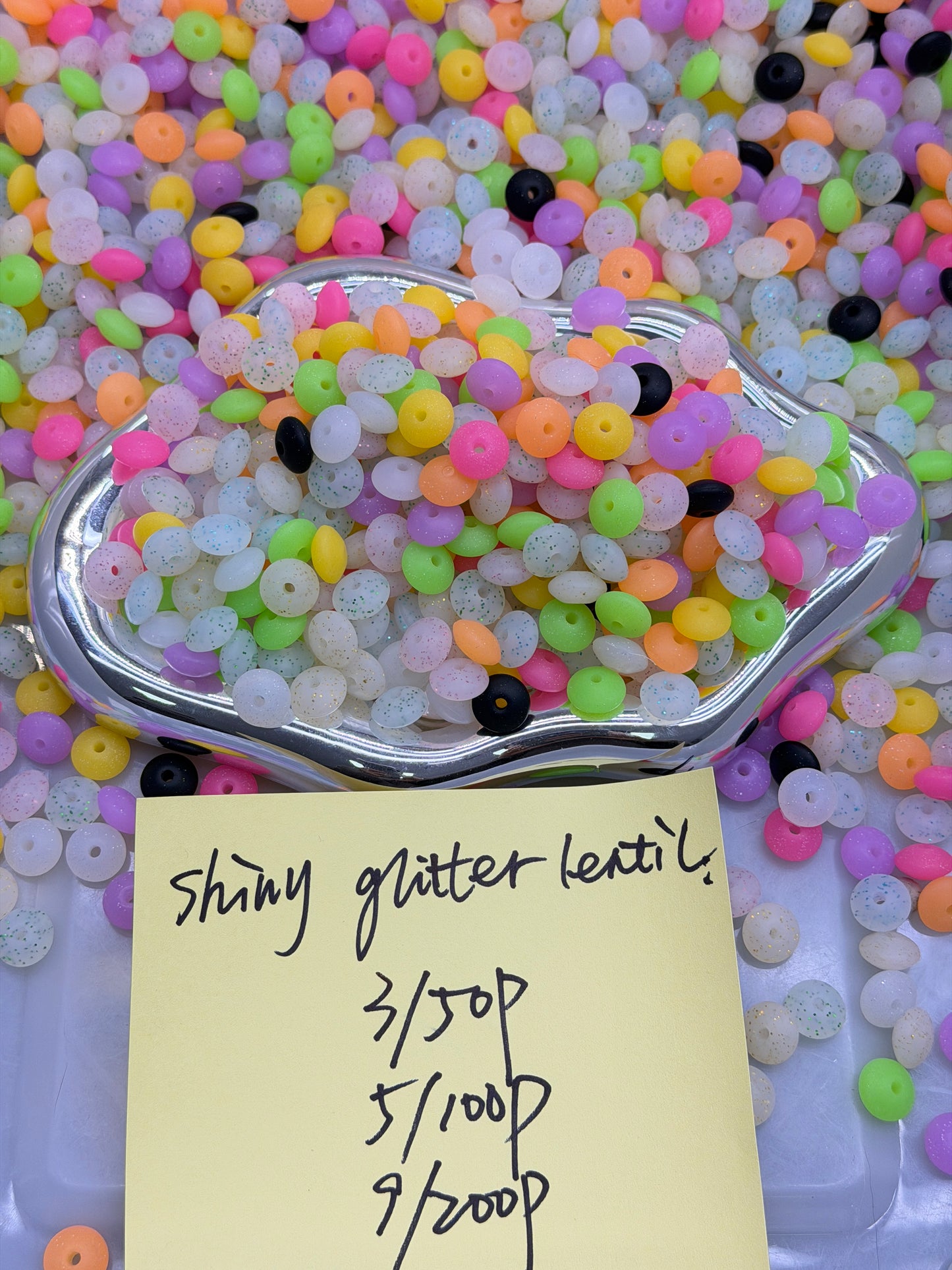 2.9 NEW-shiny glitter lentil