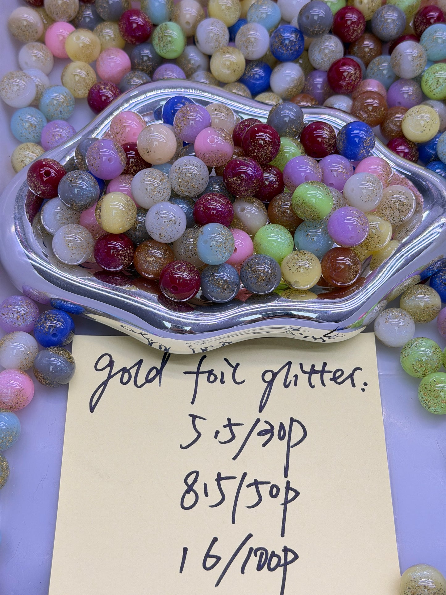 3.1 NEW-gold foil glitter