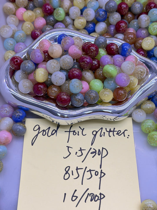 3.1 NEW-gold foil glitter