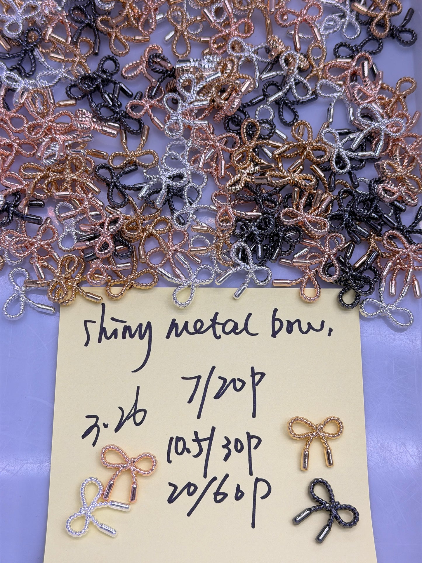 3.26 NEW-shiny metal bow