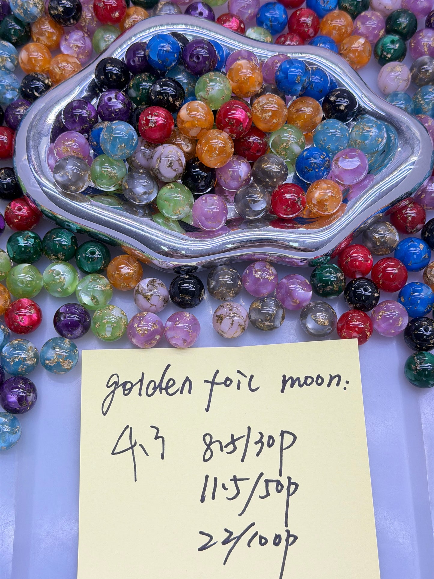 4.3 NEW-golden foil moon
