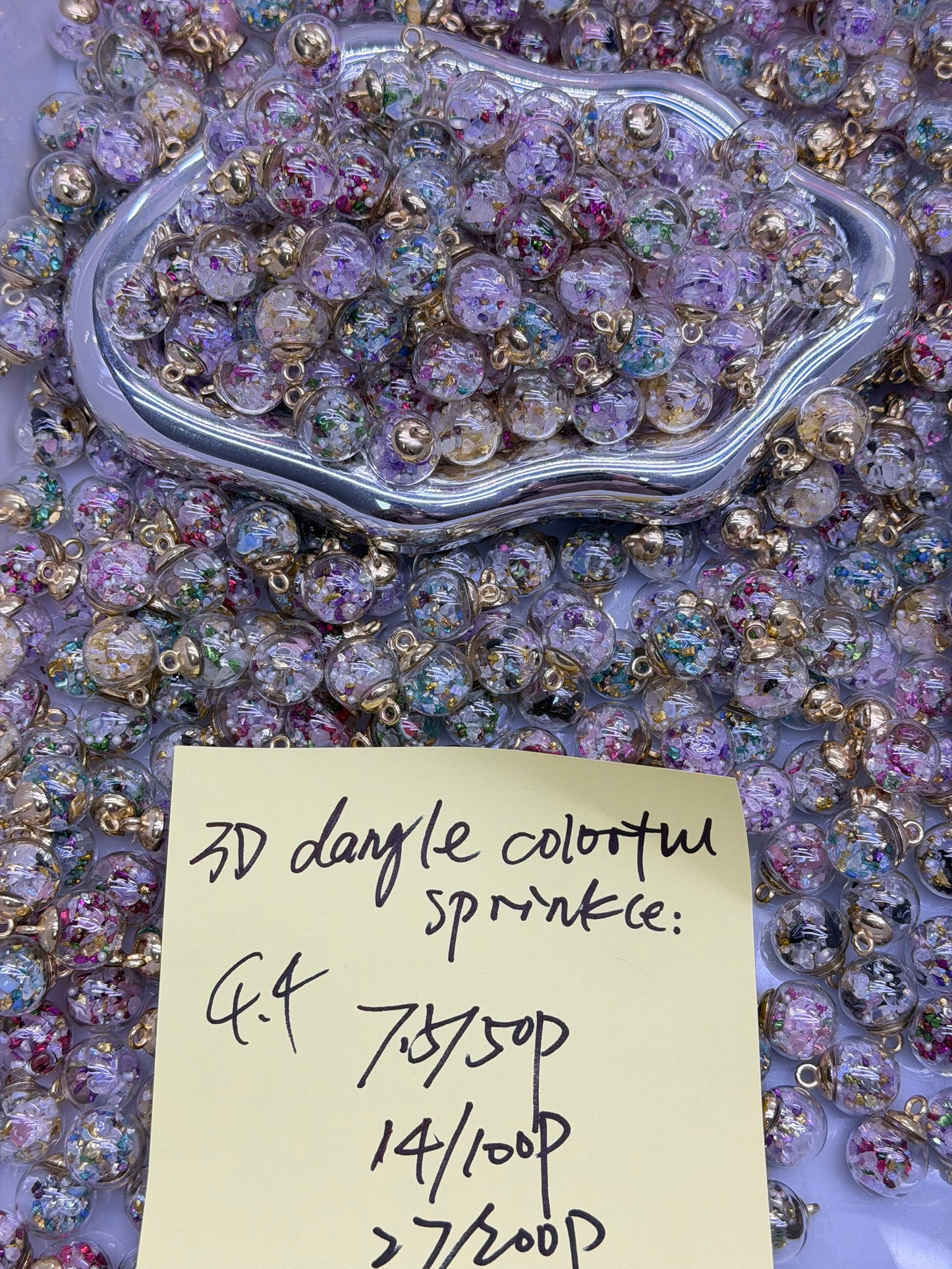 4.4 NEW-3D dangle colorful sprinkle
