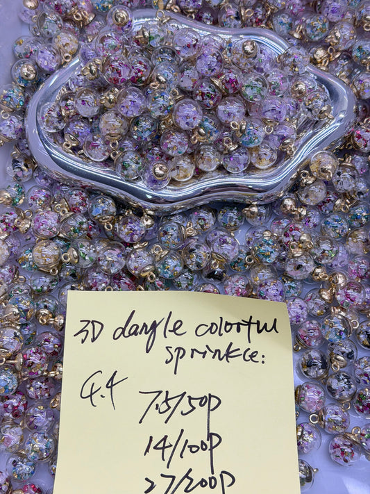 4.4 NEW-3D dangle colorful sprinkle