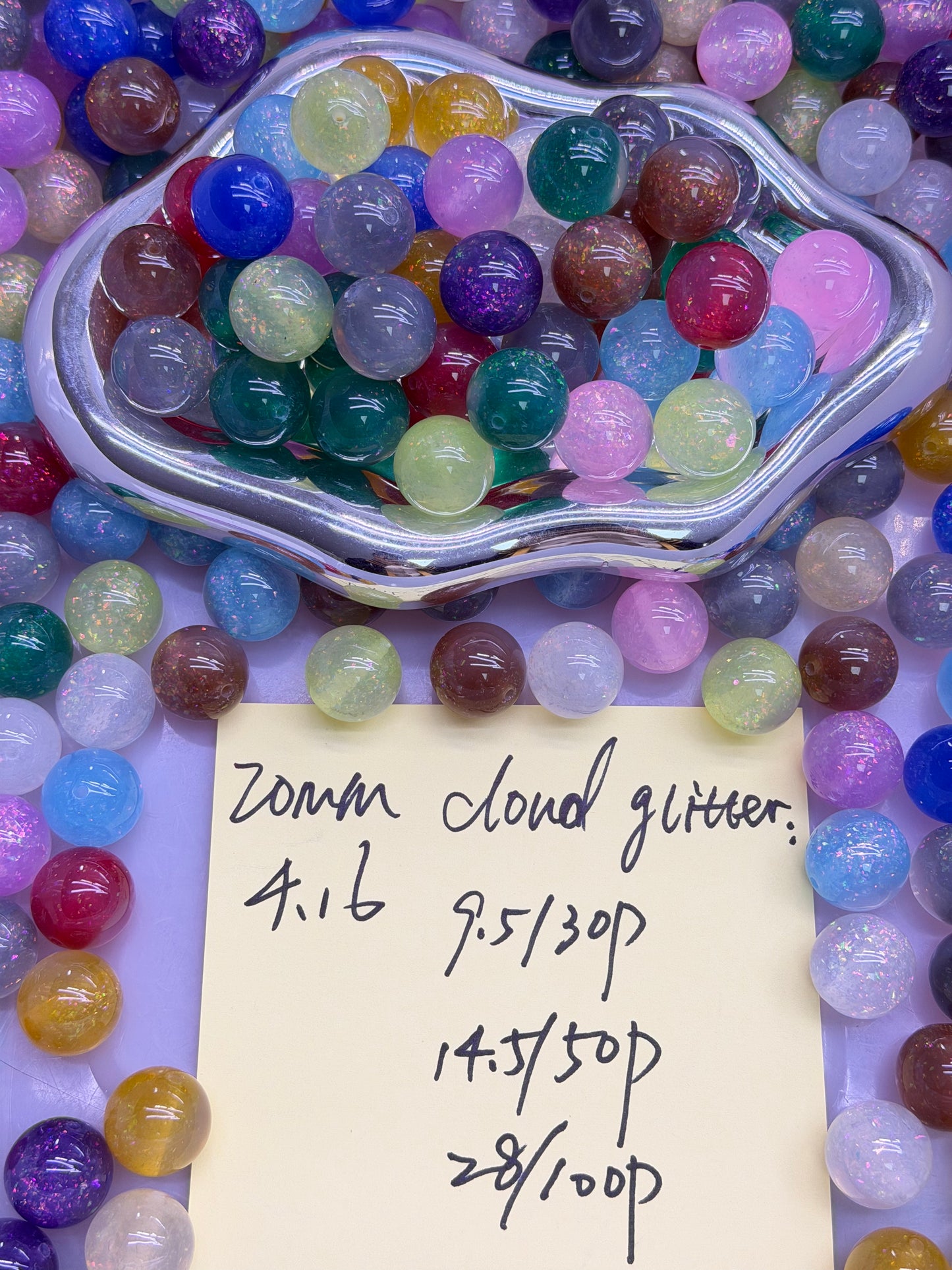 4.16 NEW-20mm cloud glitter