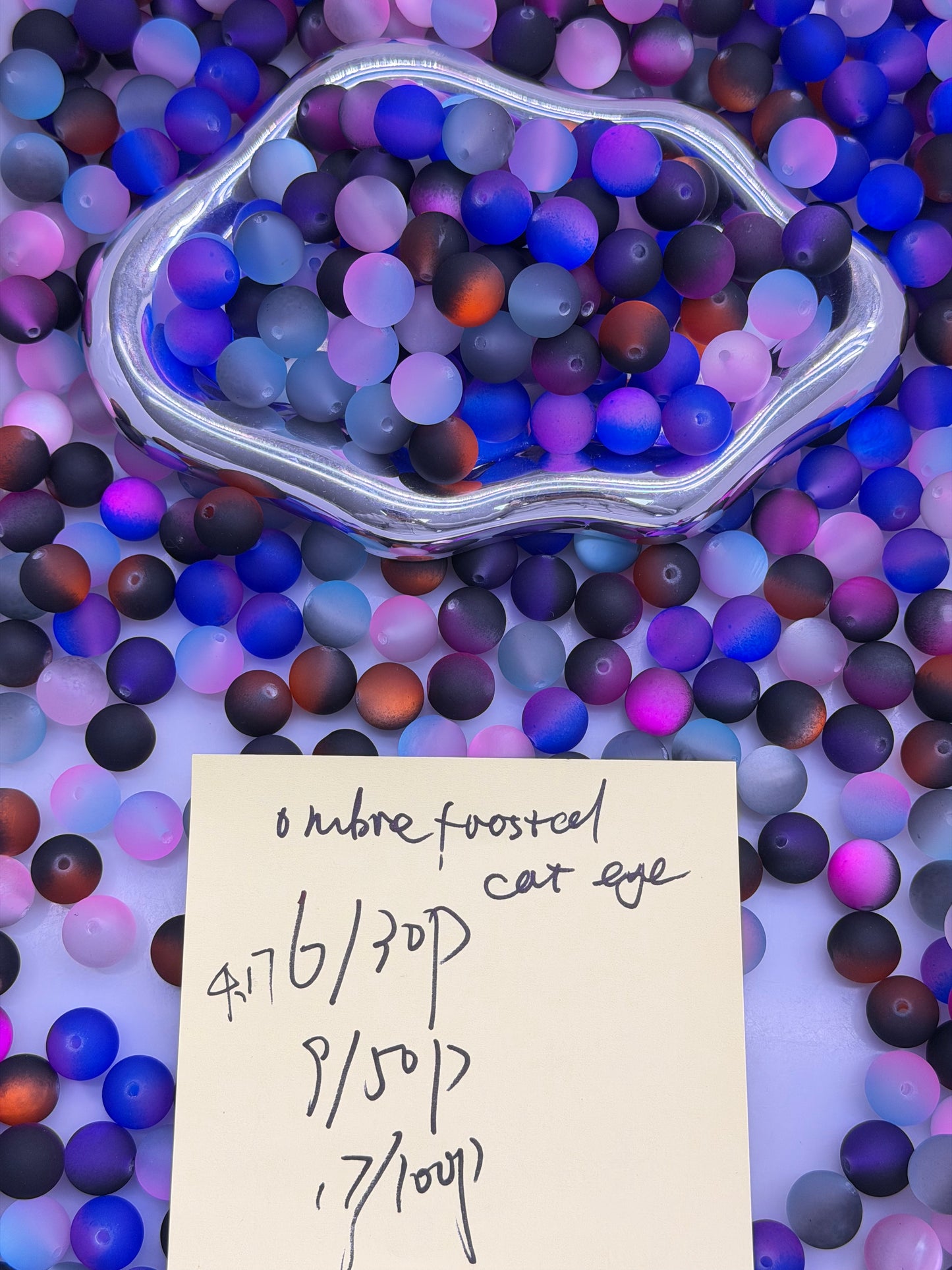 4.17 NEW-ombre faosted cat eye