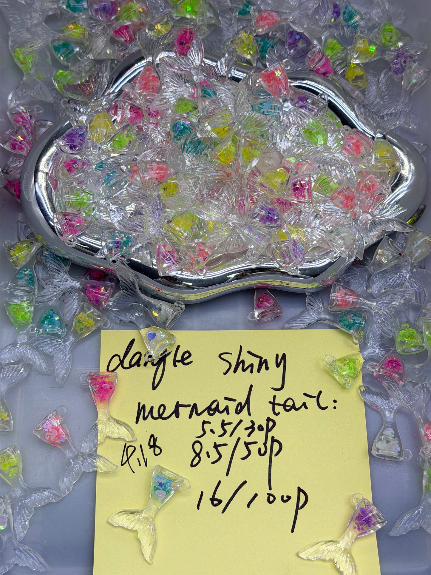 4.18 NEW-dangle shiny mernaid tail