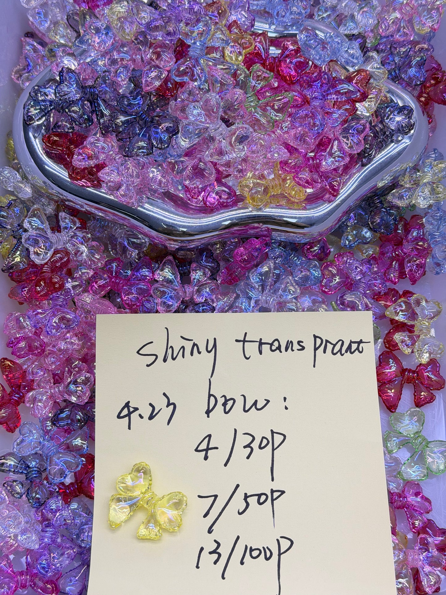 4.23 NEW-shiny transprant