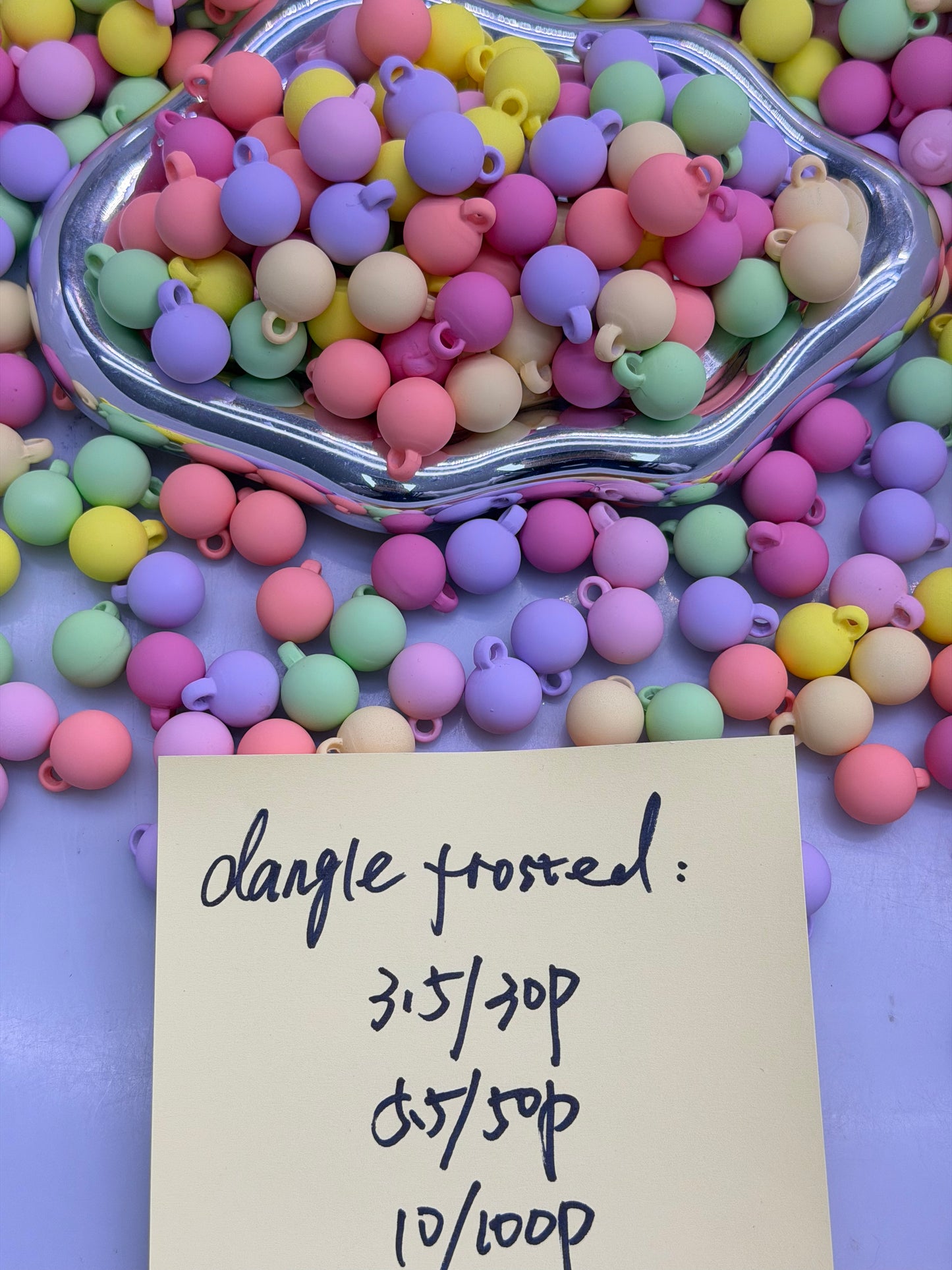 4.25 NEW-dangle frosted