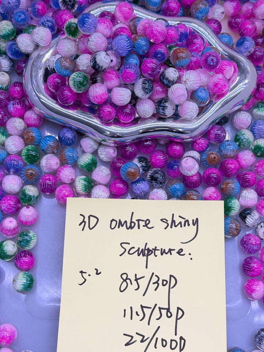 5.2 NEW-3D ombre shiny sculpture