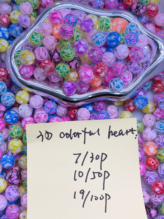 5.6 NEW-3D colorful heart