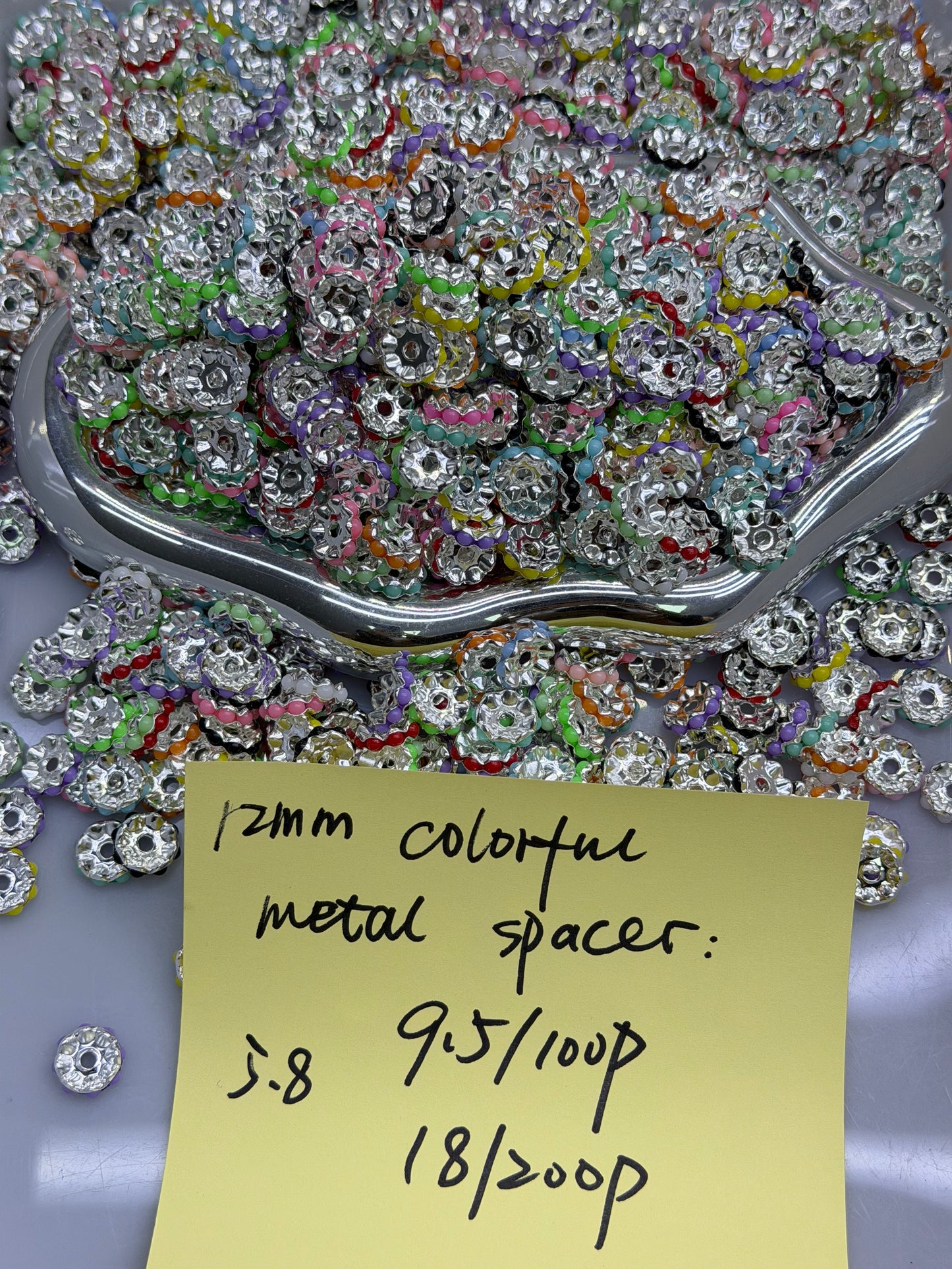 5.8 NEW-12mm colorful metal spacer