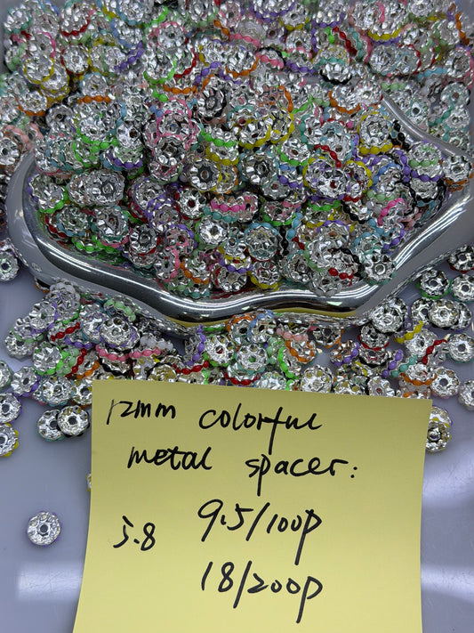 5.8 NEW-12mm colorful metal spacer
