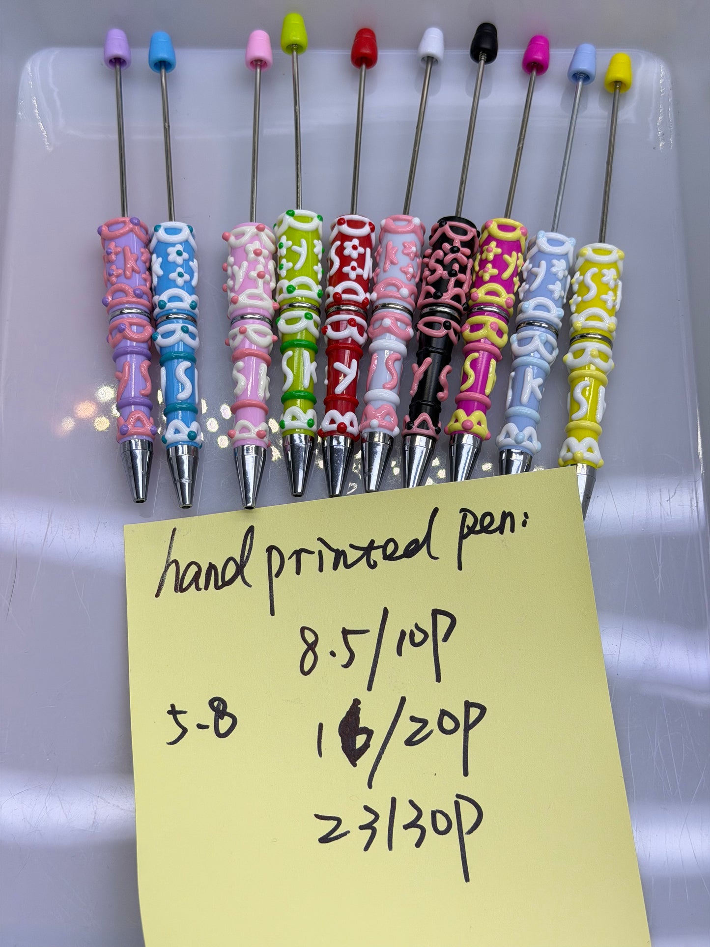 5.9 NEW-handprinted pen
