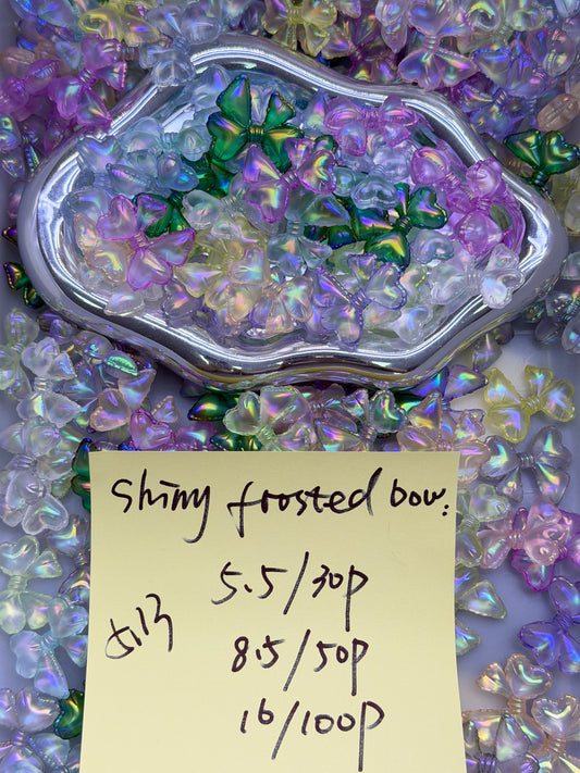 5.13 NEW-shiny frosted bow