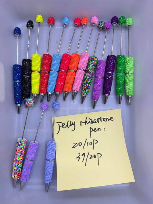 5.14 NEW-Jelly rhinestone pen