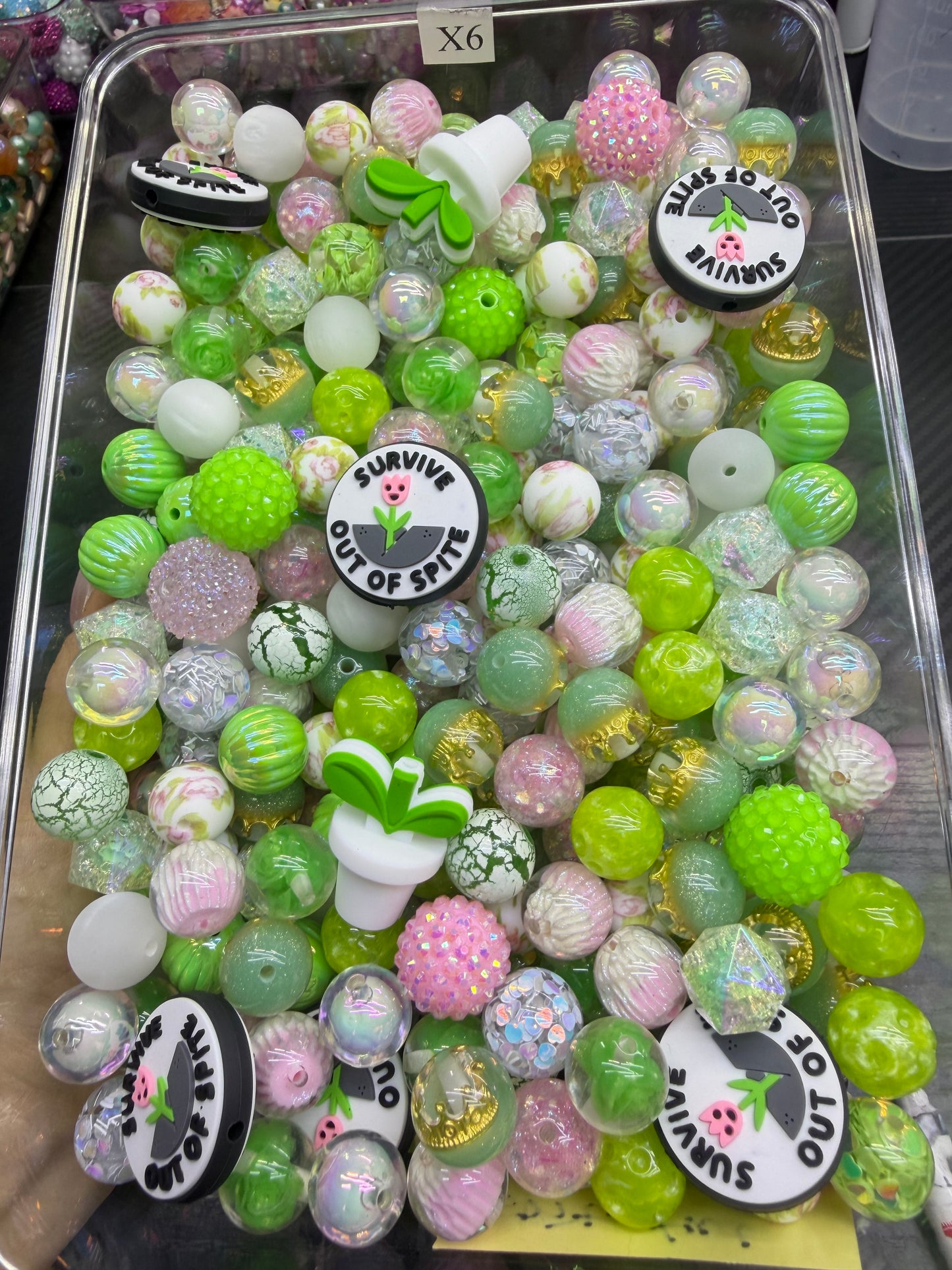 5.14 FOCAL MIX BEADS:X6(spiteful flower)