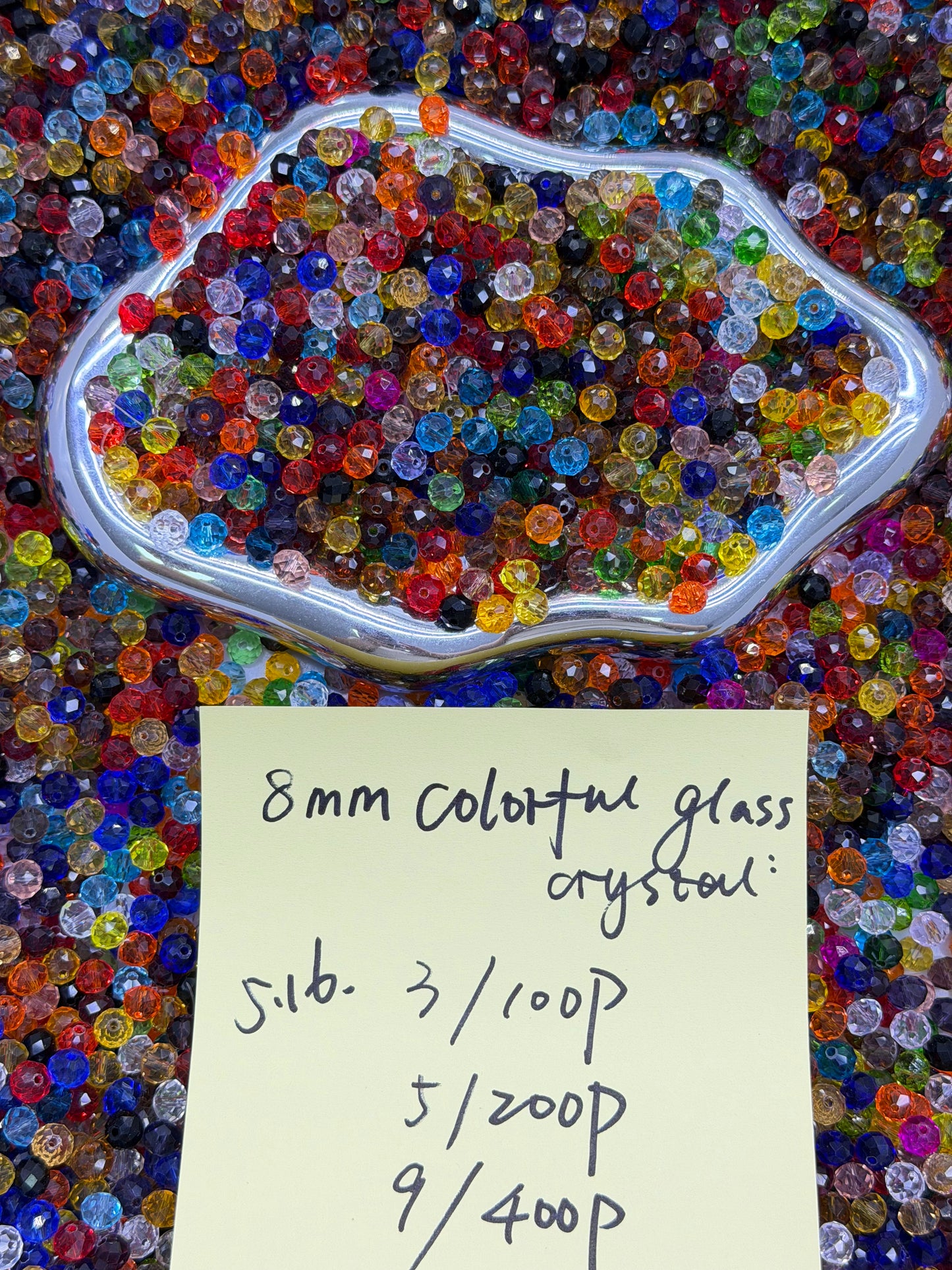 5.16 NEW-8mm colorful glass crystal