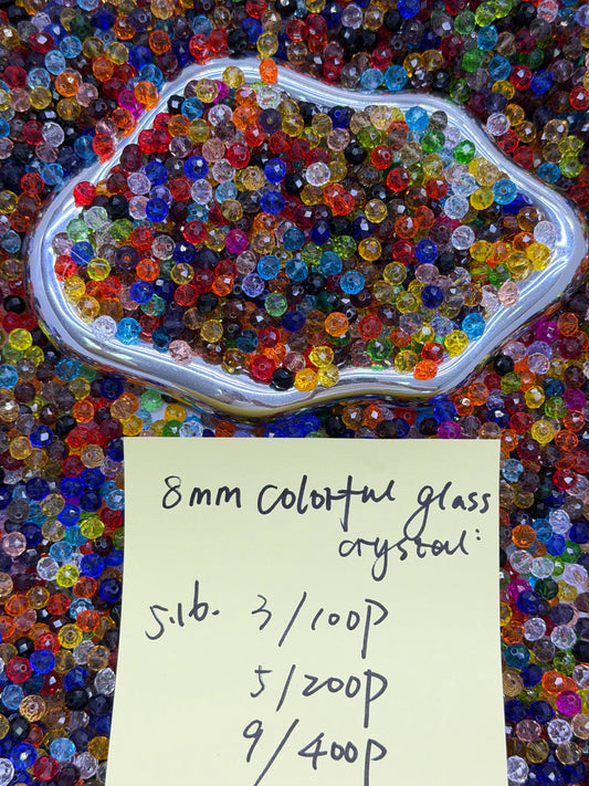 5.16 NEW-8mm colorful glass crystal