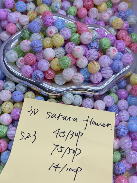 5.23 NEW-3D sakura flower