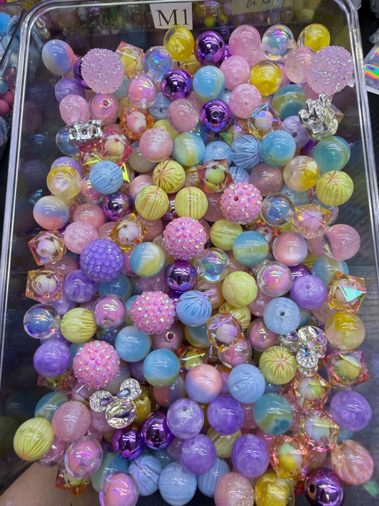5.23 FANCY MIX BEADS:M1（pastel mikey）