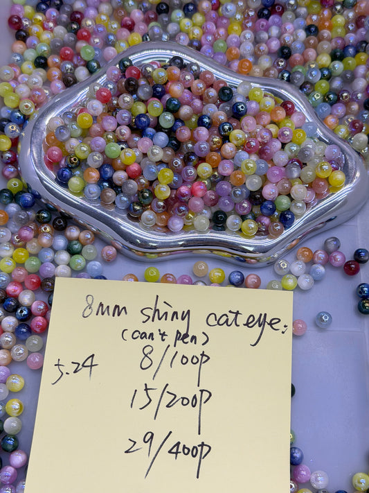 5.24 NEW-8mm shiny cat eye