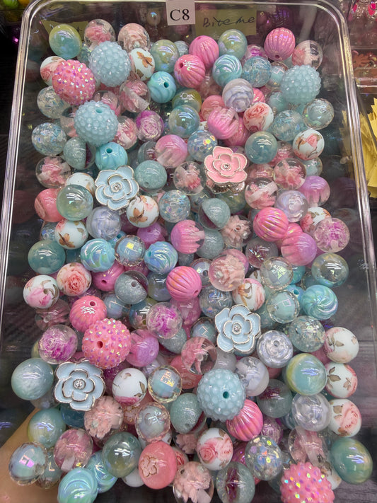6.5 FANCY MIX BEADS:C8（flower garden）