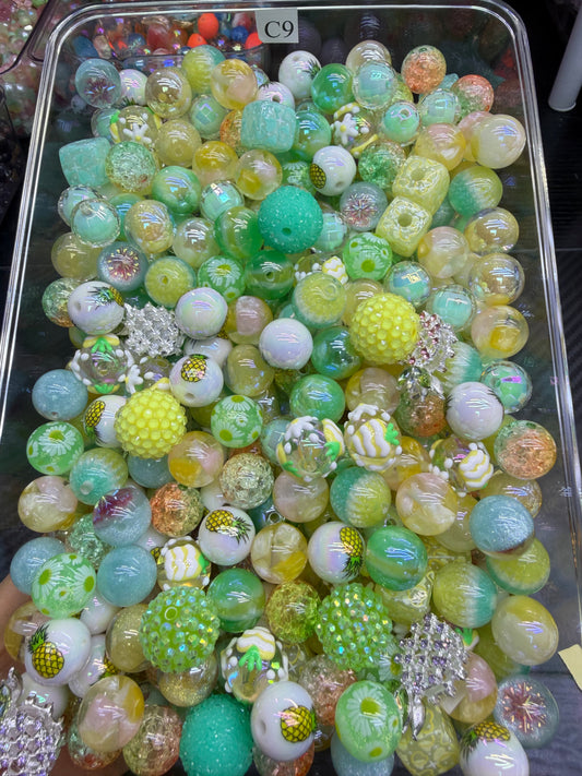 6.11 FANCY MIX BEADS:C9(pineappce sunrise)