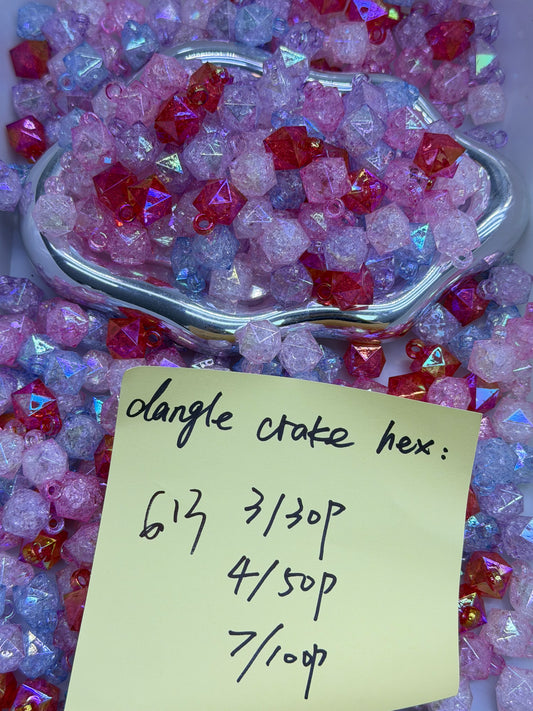 6.13 NEW-dangle crake hex