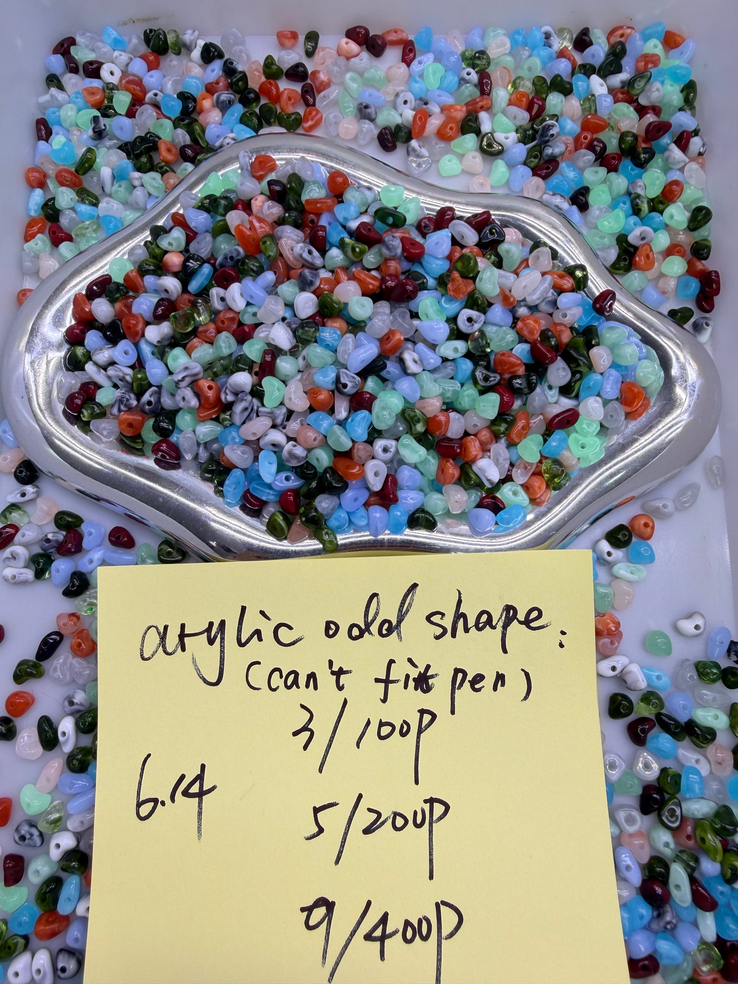 6.14 NEW-arylic odd shape