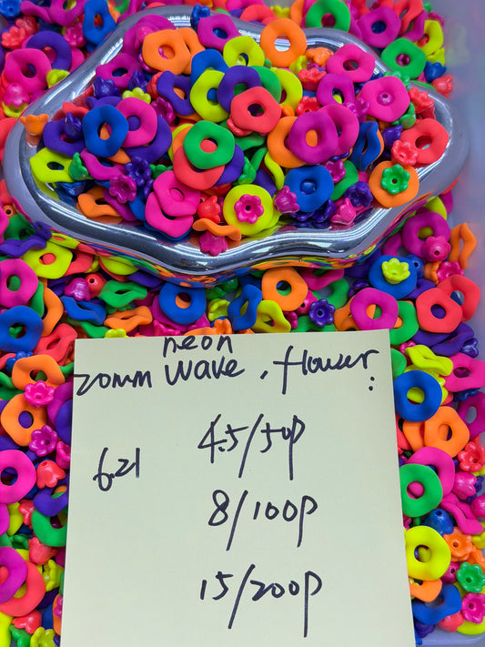 6.21 NEW-neon 20mm wave flower