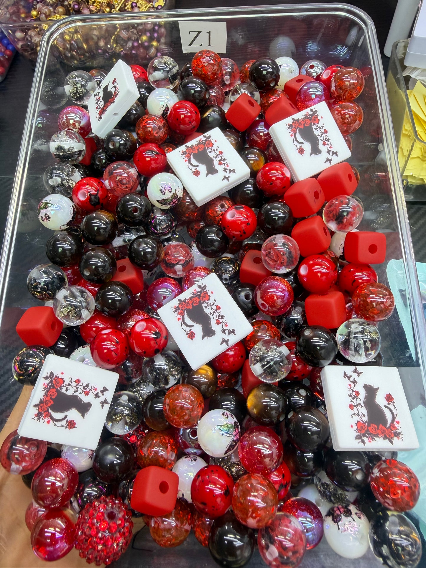 6.21 FOCAL MIX BEADS:Z1(catterfly)