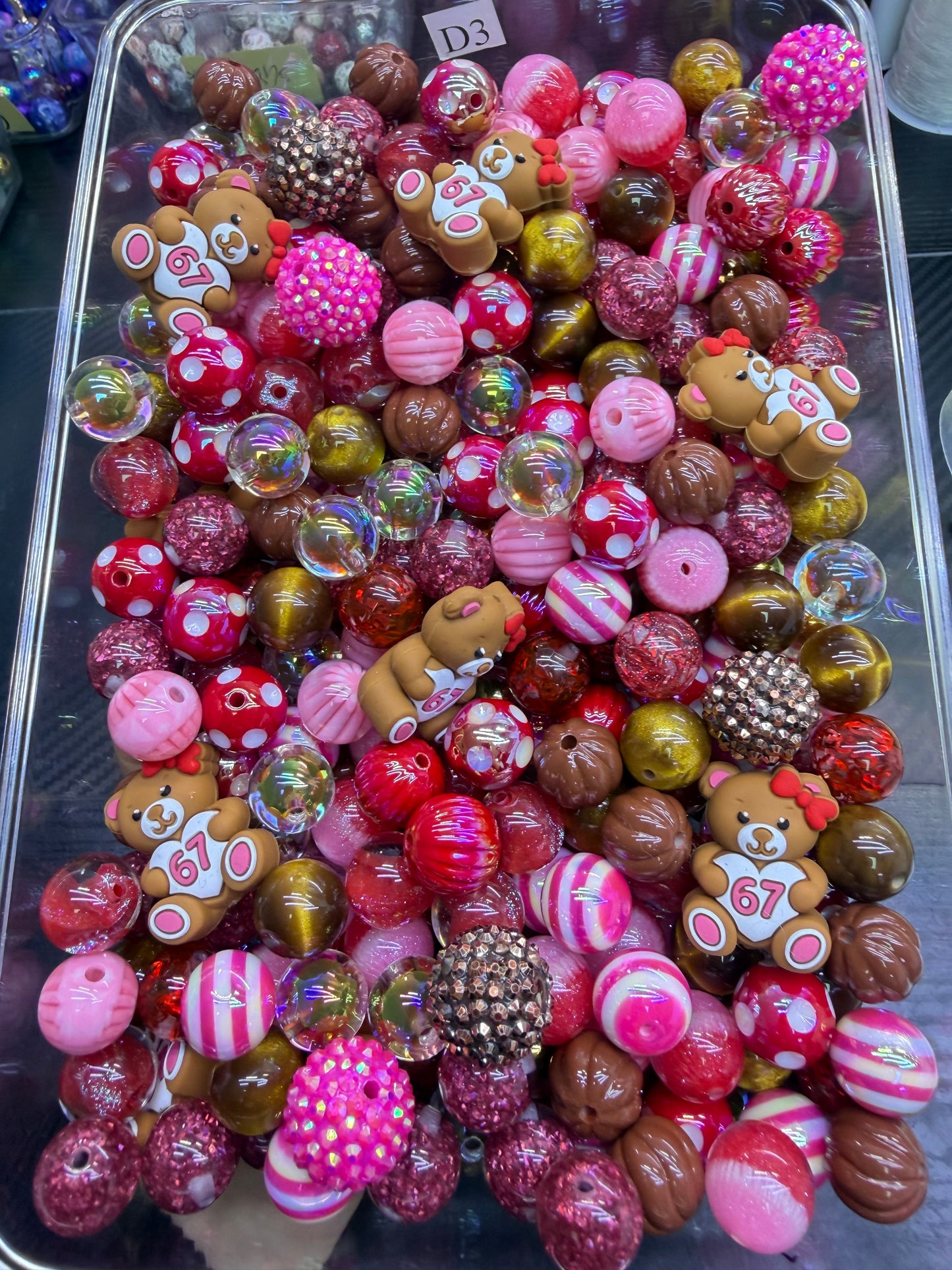6.27 FOCAL MIX BEADS:D3(beary cute)