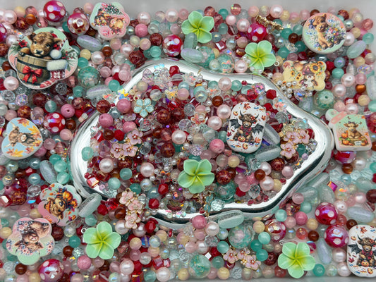 6.28 PHONE CHAIN MIX BEADS:V