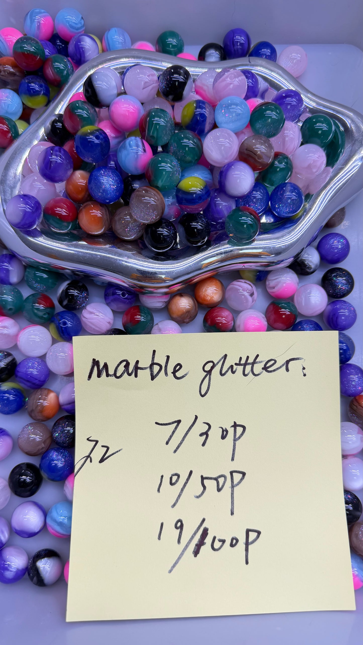 7.2 NEW-marble glitter