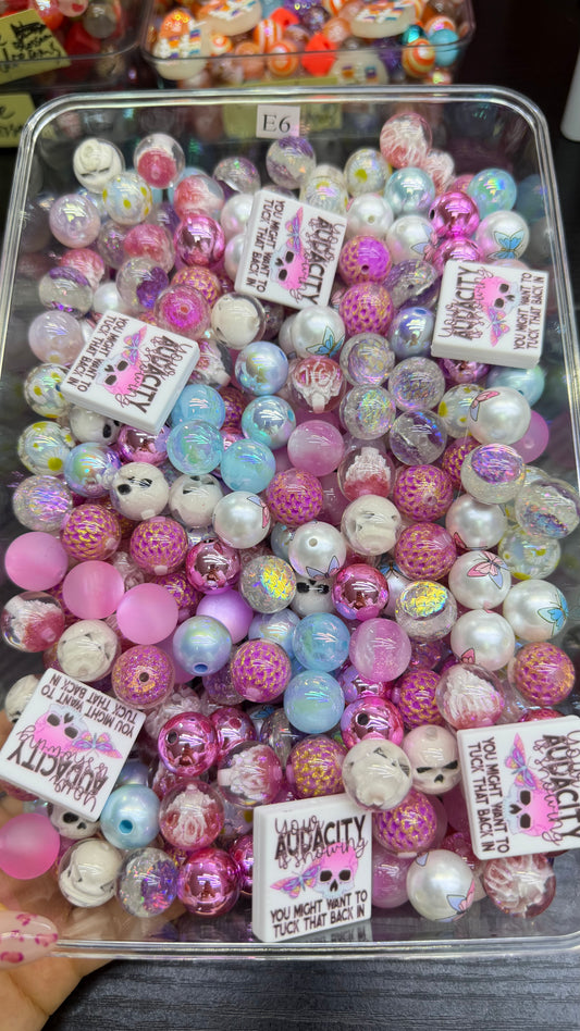 7.2 FOCAL MIX BEADS:E6（pink skies and side eyes）