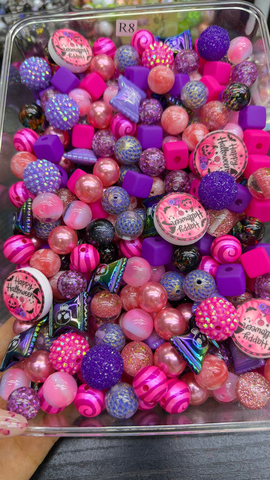 7.5 FOCAL MIX BEADS: R8(pinka licious)