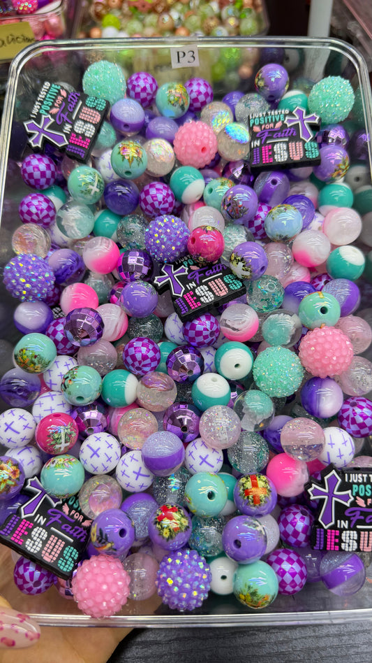 7.5 FOCAL MIX BEADS: P3(pastel faith)