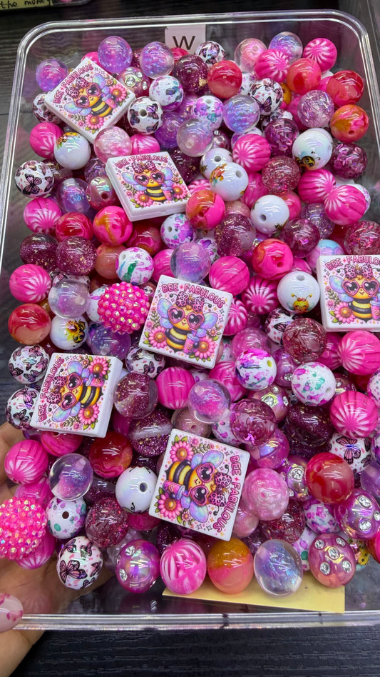 7.15 FOCAL MIX BEADS:W(Bee spdrkly)