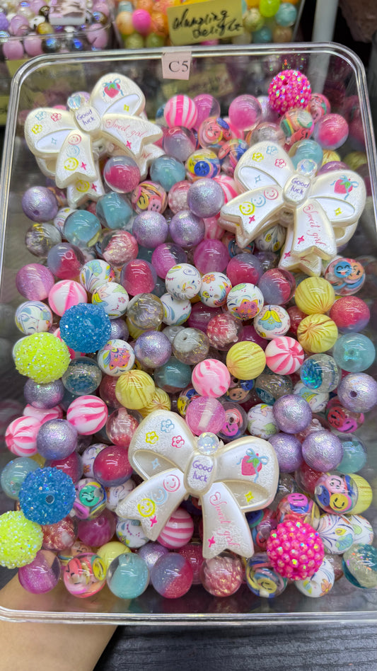 7.18 FANCY MIX BEADS:C5(candy shop)