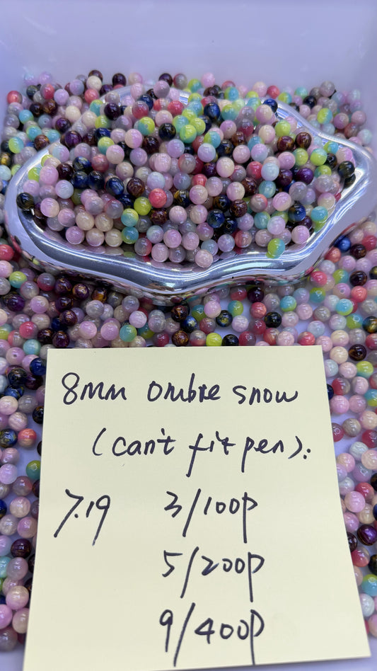 7.19 NEW-8mm ombre snow