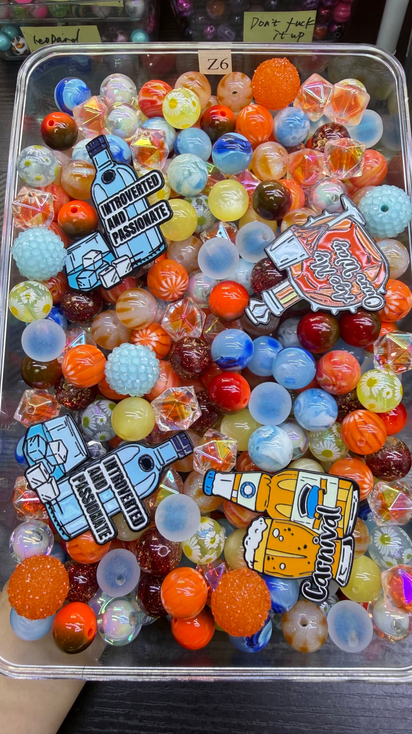 7.30 FANCY MIX BEADS:Z6(beach sunset)