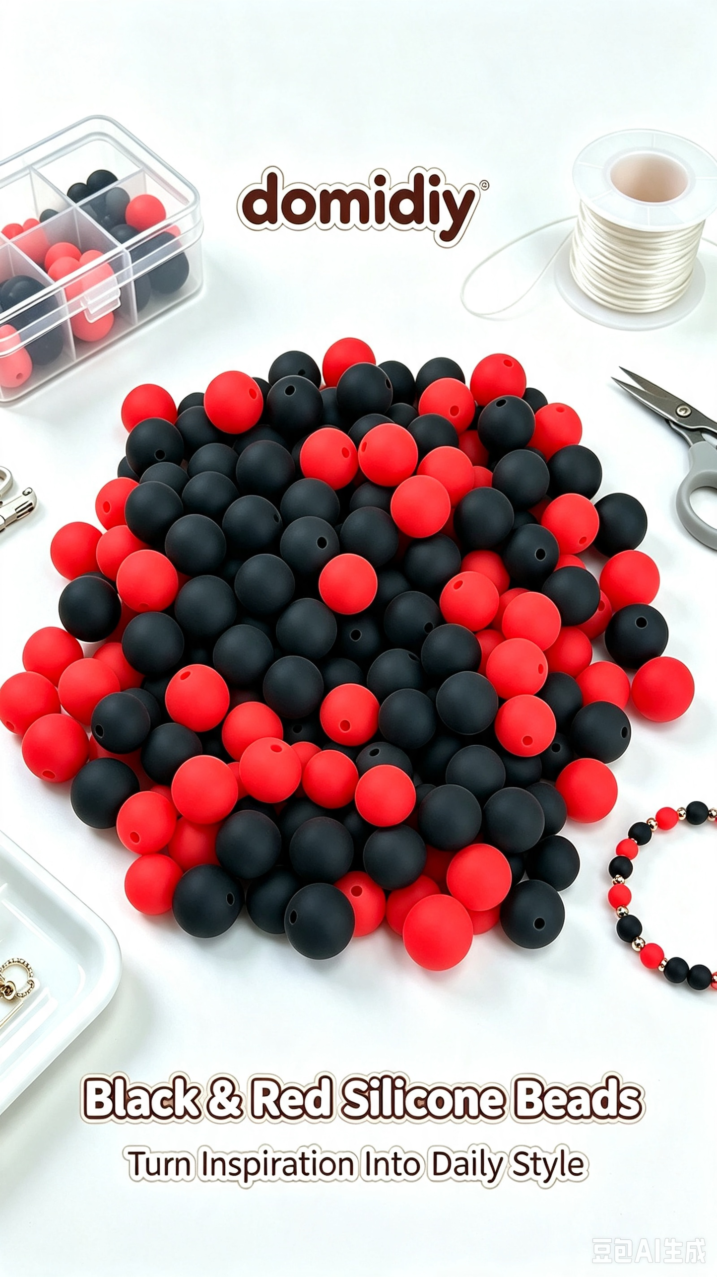 7.31 Solid Silicone Mix beads
